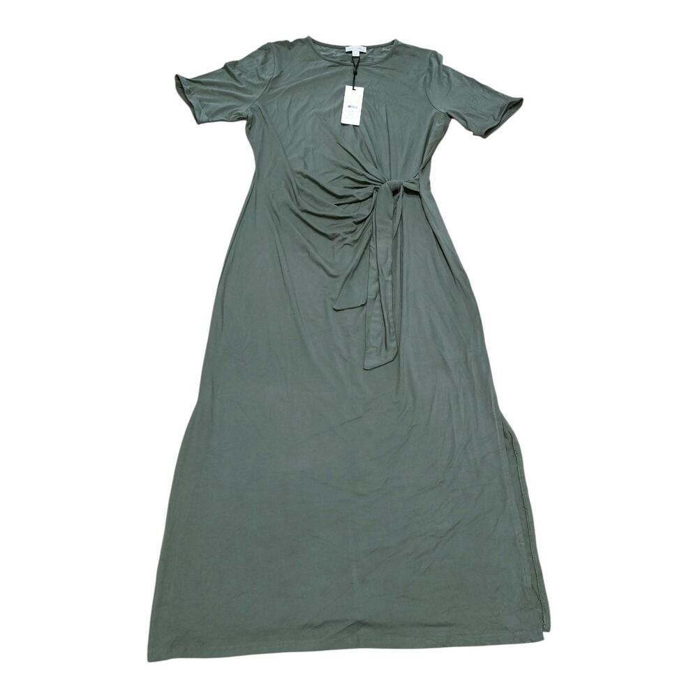 Lipsy Love & Roses Dress Women 18 Green Short Sleeve  M6